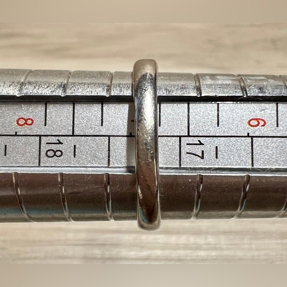 Vintage Designer Effy Sterling Silver & 18K Gold Pave Diamond Ring, Size 7 - Picture 11 of 11